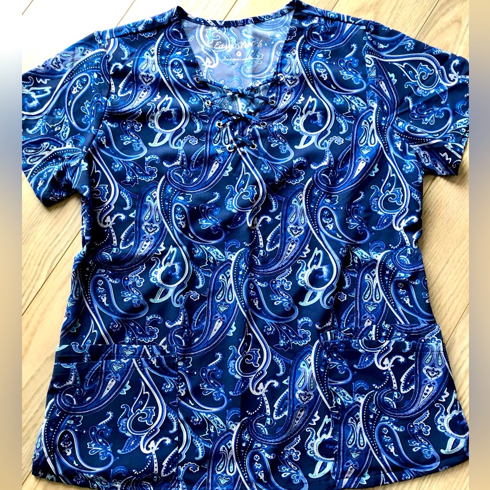 Easy stretch scrub top